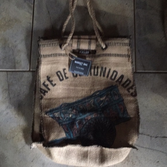 Big bag made from coffee bean sack - Picture 1 of 2